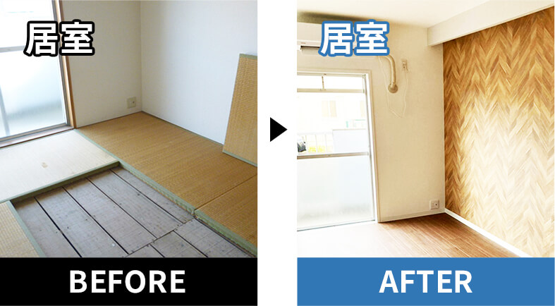 リノベーションのビフォーアフター